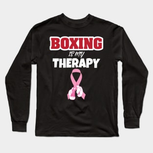 Boxing Is My Therapy Long Sleeve T-Shirt